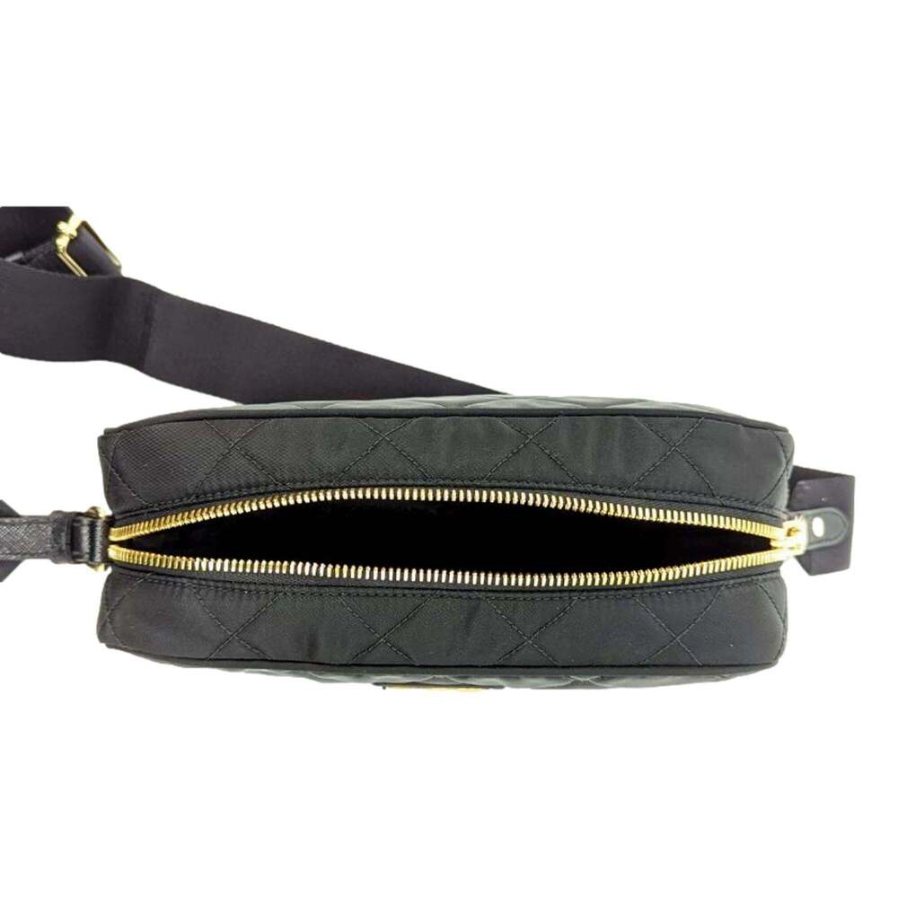 Prada Tessuto Black Quilted Nylon Triangle Logo Camera Crossbody - Picture 6 of 9